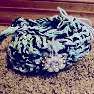 This is a mini crochet bag that I made